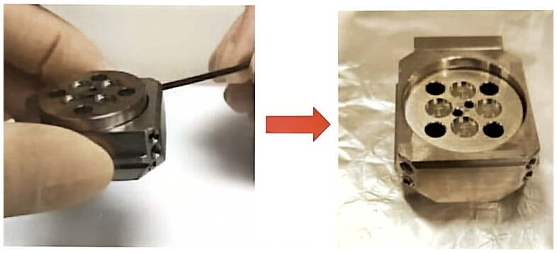Screw on the two screw to lock the back-plate.