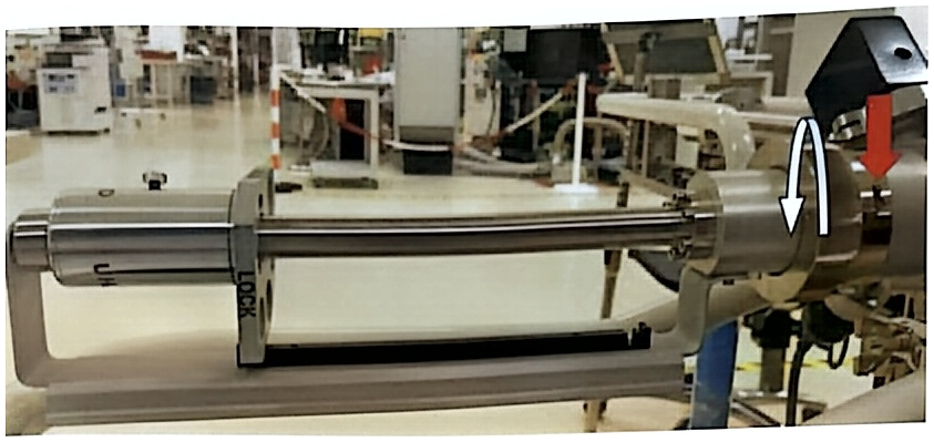 Loadlock rod and its main locking system (LOCK)