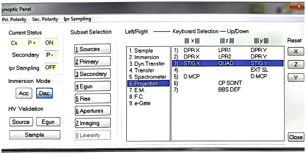 Synoptic Panel